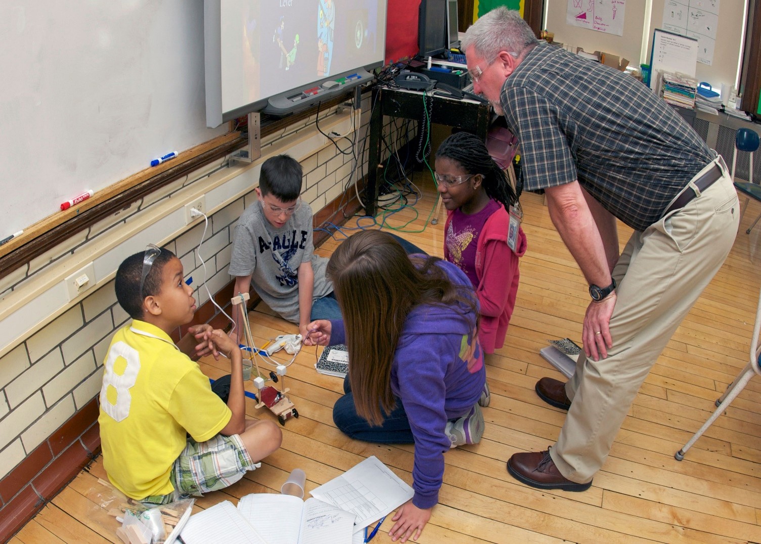 Students complete a hands-on KnowAtom classroom project