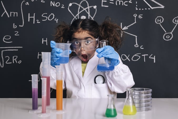 Student scientist engaged in science and engineering practices.