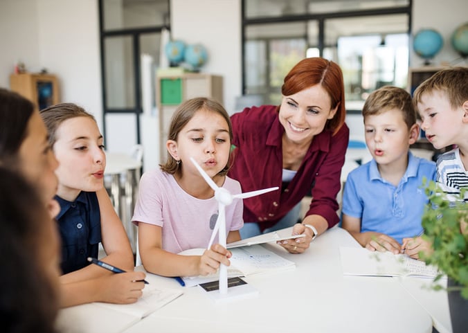 kids engaged in engineering