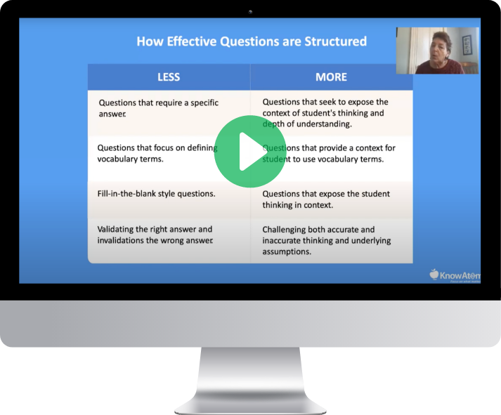 how to ask and use better questions to teach big ideas