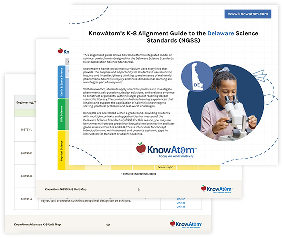 k-8 alignment guide for delaware public schools science standards of learning
