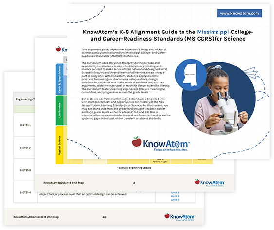 k-8 alignment guide for mississippi public schools science standards of learning
