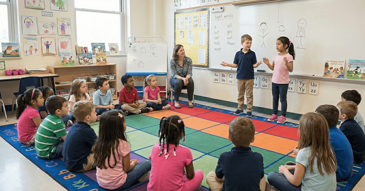 teachers checking in without taking over student learning