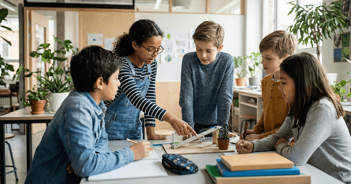 students plan and create own models in science